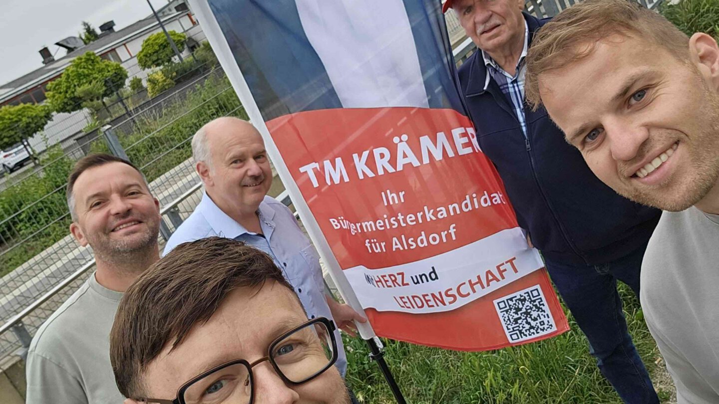 Tim Krämer früh unterwegs Bürgernah unterwegs